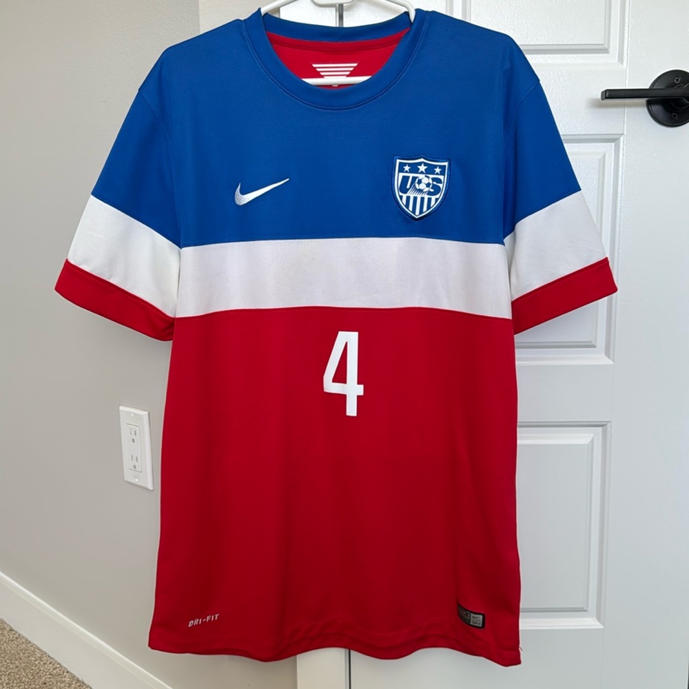 USA Men’s Soccer 2014 Away Michael Bradley Nike Jersey